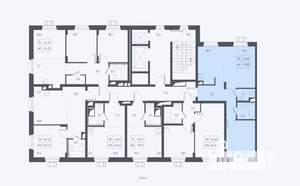1-к квартира, вторичка, 51м2, 2/17 этаж