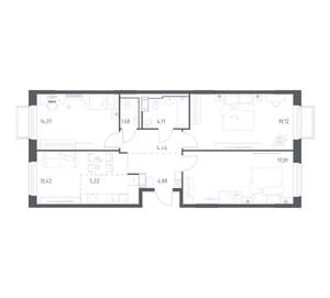 3-к квартира, вторичка, 81м2, 6/17 этаж