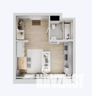 Студия квартира, вторичка, 28м2, 15/17 этаж