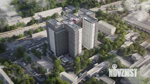 1-к квартира, строящийся дом, 32м2, 15/21 этаж