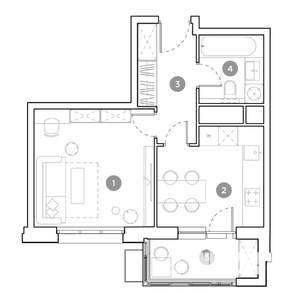 1-к квартира, строящийся дом, 35м2, 18/25 этаж