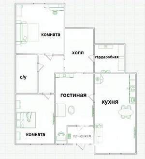 3-к квартира, вторичка, 80м2, 1/19 этаж