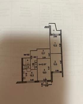 3-к квартира, вторичка, 76м2, 14/17 этаж