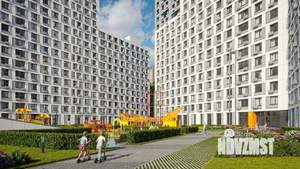 1-к квартира, строящийся дом, 35м2, 15/25 этаж