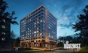 1-к квартира, строящийся дом, 34м2, 10/12 этаж