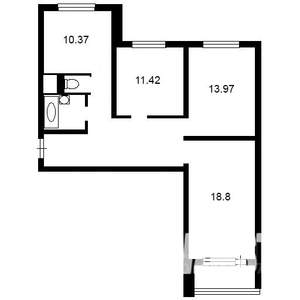 3-к квартира, вторичка, 81м2, 15/25 этаж