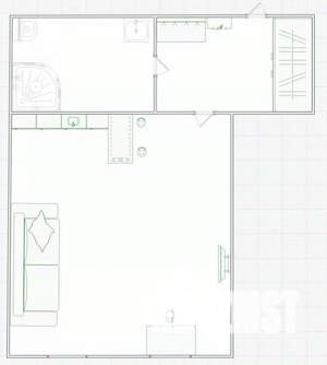 Студия квартира, вторичка, 20м2, 9/25 этаж