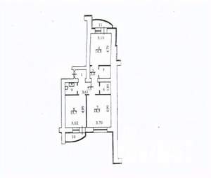 2-к квартира, вторичка, 72м2, 3/14 этаж
