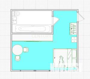1-к квартира, вторичка, 17м2, 2/2 этаж