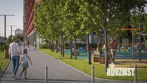 1-к квартира, строящийся дом, 38м2, 14/17 этаж