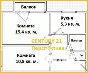 2-к квартира, вторичка, 41м2, 4/5 этаж