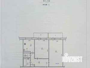 2-к квартира, вторичка, 46м2, 1/5 этаж
