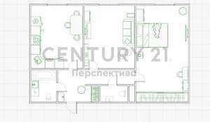 2-к квартира, вторичка, 50м2, 3/24 этаж