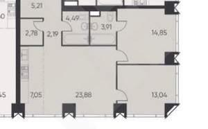3-к квартира, вторичка, 77м2, 8/41 этаж
