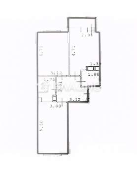 2-к квартира, вторичка, 59м2, 15/17 этаж