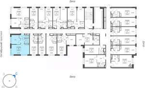 1-к квартира, вторичка, 40м2, 18/21 этаж