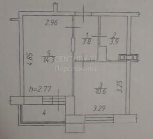1-к квартира, вторичка, 33м2, 2/17 этаж