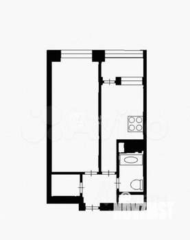 Студия квартира, вторичка, 39м2, 21/23 этаж
