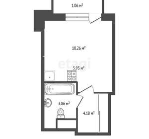 Студия квартира, вторичка, 25м2, 19/25 этаж