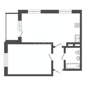 1-к квартира, вторичка, 41м2, 4/16 этаж