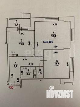 2-к квартира, вторичка, 58м2, 13/20 этаж