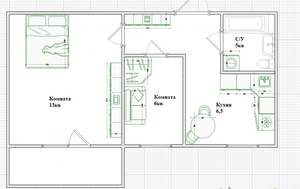 2-к квартира, вторичка, 33м2, 4/9 этаж