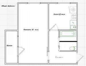 1-к квартира, вторичка, 31м2, 2/5 этаж