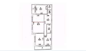 3-к квартира, вторичка, 105м2, 4/27 этаж