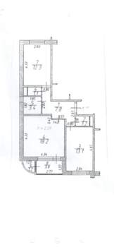 2-к квартира, вторичка, 57м2, 6/17 этаж