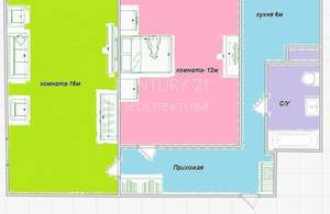 2-к квартира, вторичка, 46м2, 5/5 этаж