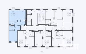 1-к квартира, вторичка, 52м2, 16/17 этаж