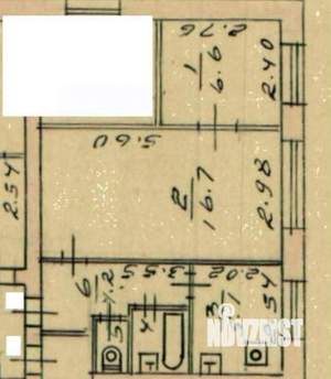 2-к квартира, вторичка, 36м2, 1/5 этаж