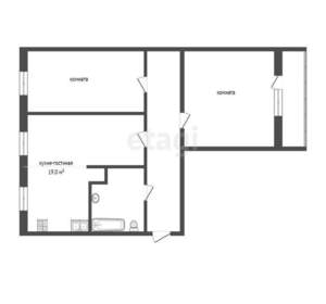 2-к квартира, вторичка, 59м2, 3/5 этаж