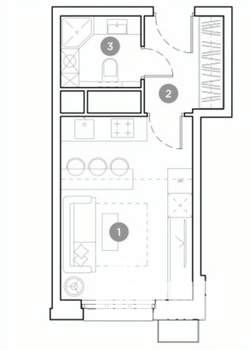 Студия квартира, вторичка, 22м2, 15/25 этаж