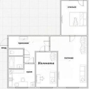 3-к квартира, вторичка, 58м2, 5/9 этаж