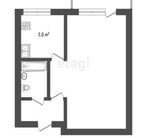 1-к квартира, вторичка, 30м2, 5/5 этаж