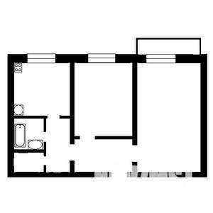 2-к квартира, вторичка, 51м2, 12/17 этаж