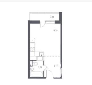 Студия квартира, вторичка, 28м2, 5/18 этаж