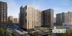 1-к квартира, строящийся дом, 34м2, 15/17 этаж
