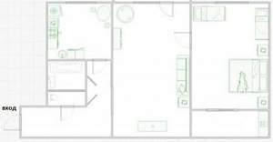 2-к квартира, вторичка, 45м2, 3/5 этаж