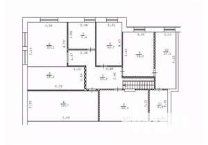 4-к квартира, вторичка, 152м2, 4/4 этаж