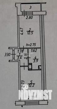 1-к квартира, вторичка, 34м2, 15/17 этаж