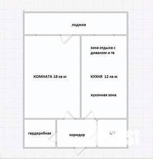 1-к квартира, вторичка, 41м2, 4/12 этаж