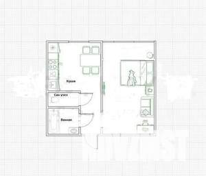 1-к квартира, вторичка, 34м2, 2/4 этаж