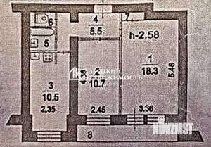 2-к квартира, вторичка, 49м2, 7/9 этаж