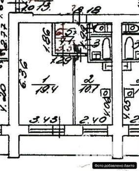 1-к квартира, вторичка, 40м2, 12/12 этаж