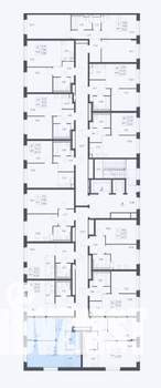 1-к квартира, сданный дом, 40м2, 3/17 этаж