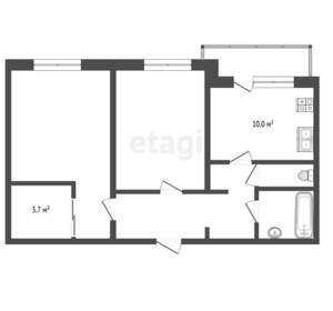 2-к квартира, вторичка, 62м2, 3/23 этаж