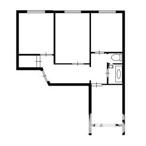 3-к квартира, вторичка, 67м2, 4/5 этаж