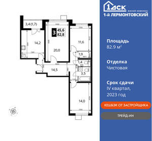 3-к квартира, вторичка, 83м2, 8/25 этаж